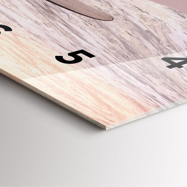 Square wall clock Surfer in Hawaii