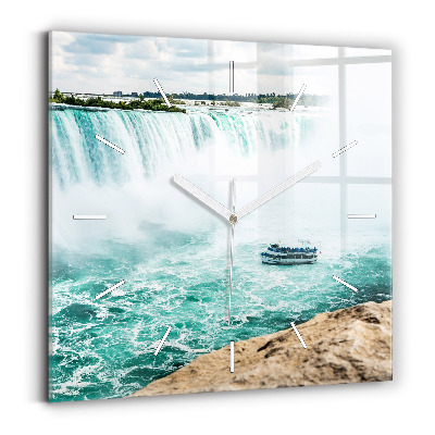Square wall clock The Boat and Niagara