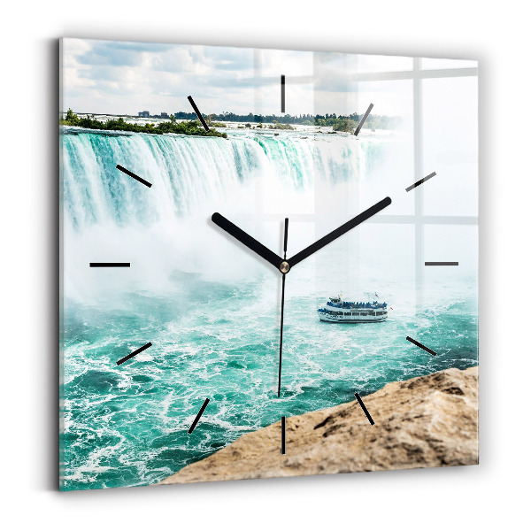 Square wall clock The Boat and Niagara