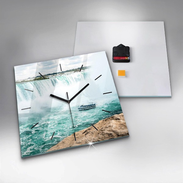 Square wall clock The Boat and Niagara