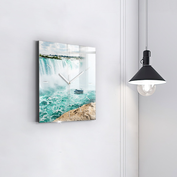 Square wall clock The Boat and Niagara