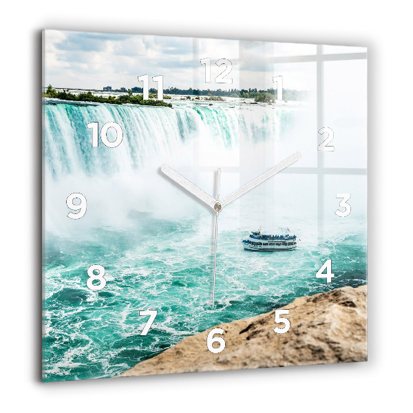 Square wall clock The Boat and Niagara
