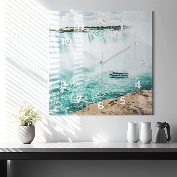 Square wall clock The Boat and Niagara