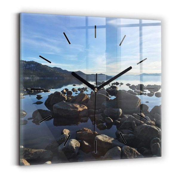 Square wall clock Sea view