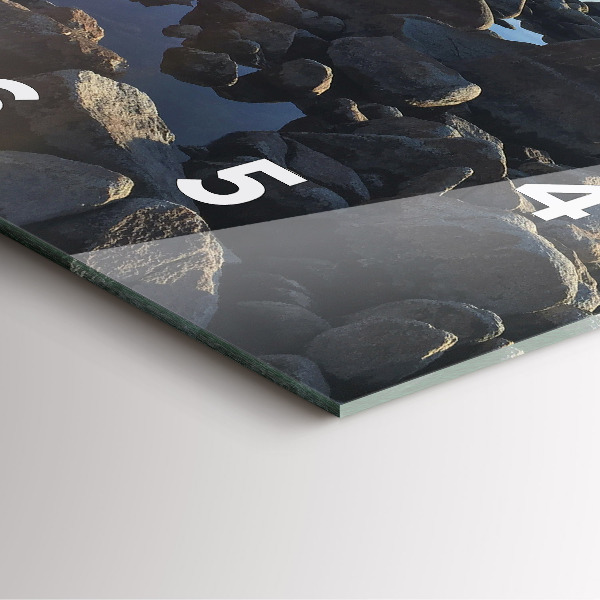 Square wall clock Sea view