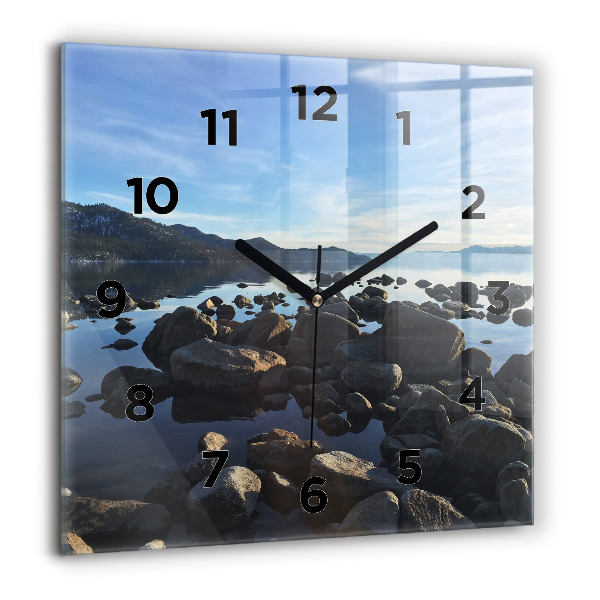 Square wall clock Sea view