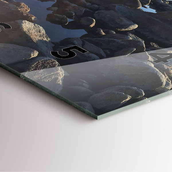 Square wall clock Sea view