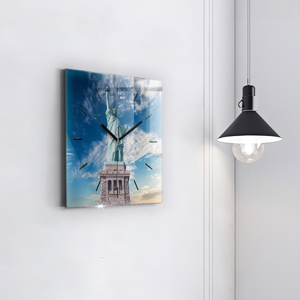 Square wall clock Statue of Liberty New York