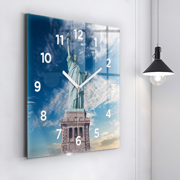 Square wall clock Statue of Liberty New York