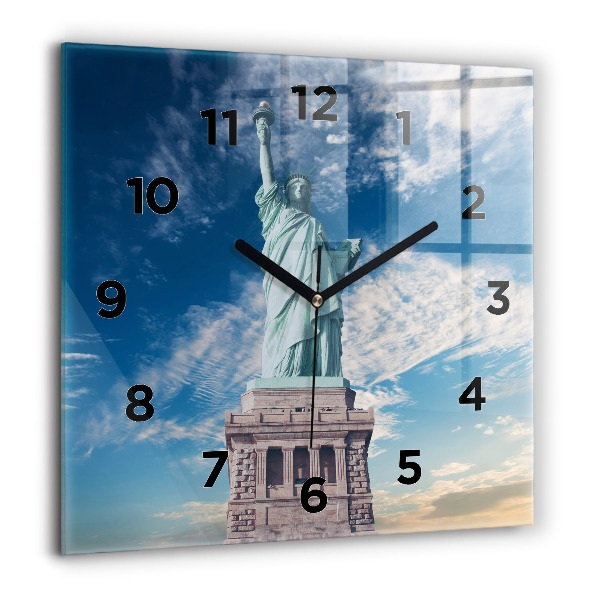 Square wall clock Statue of Liberty New York