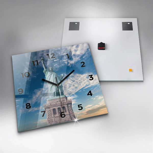 Square wall clock Statue of Liberty New York