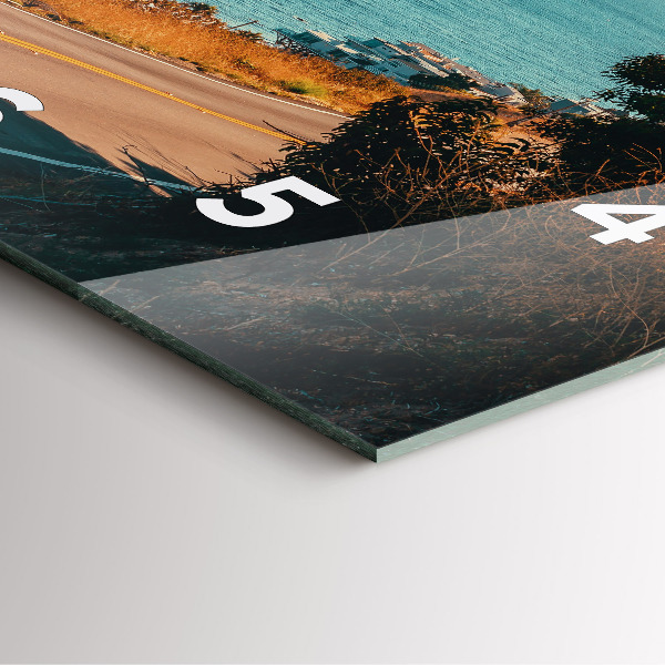 Square wall clock Palm trees in Malibu