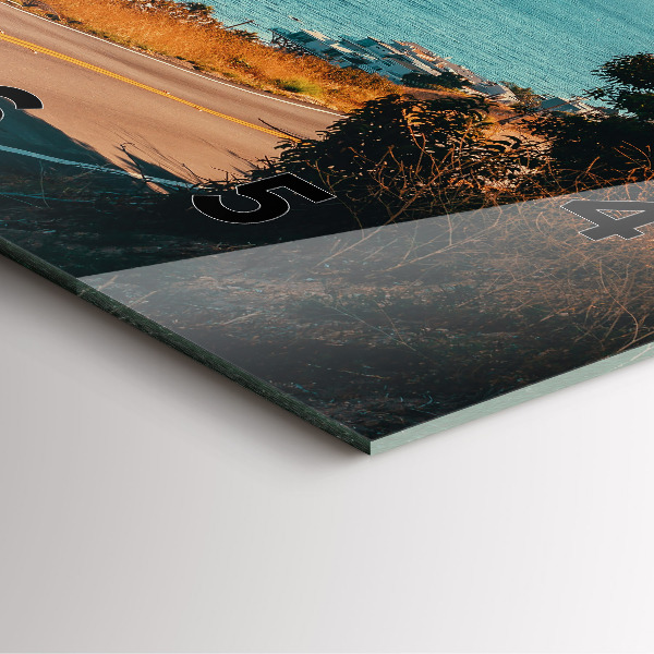 Square wall clock Palm trees in Malibu