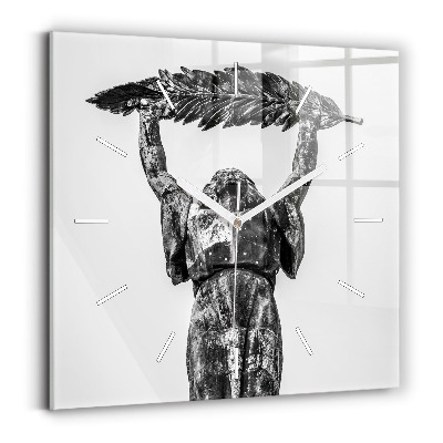 Square wall clock Statue of Liberty in Budapest