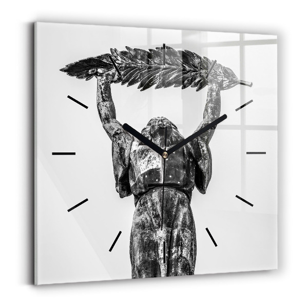 Square wall clock Statue of Liberty in Budapest