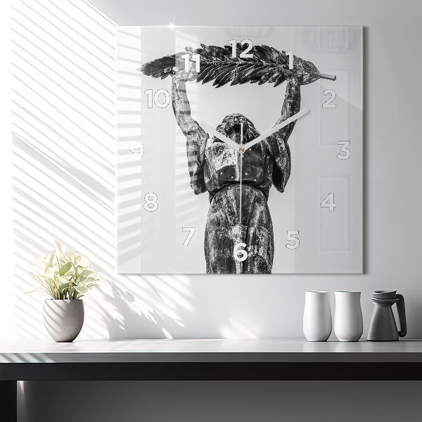 Square wall clock Statue of Liberty in Budapest