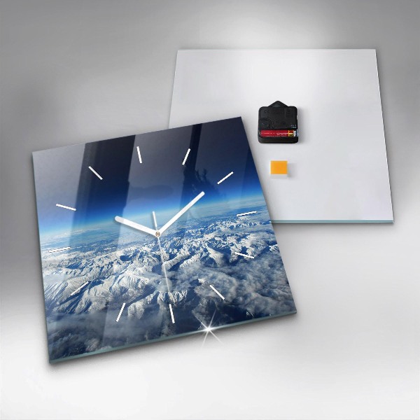 Square wall clock Landscape Mountains Pyrenees
