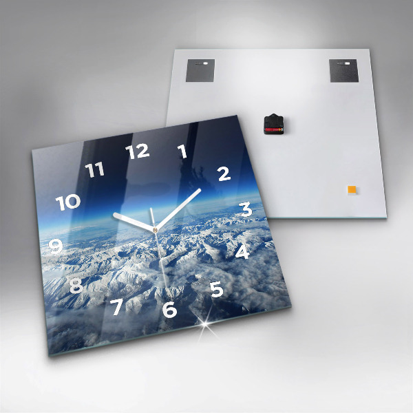 Square wall clock Landscape Mountains Pyrenees