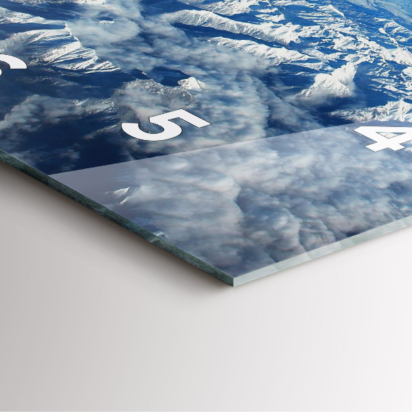 Square wall clock Landscape Mountains Pyrenees