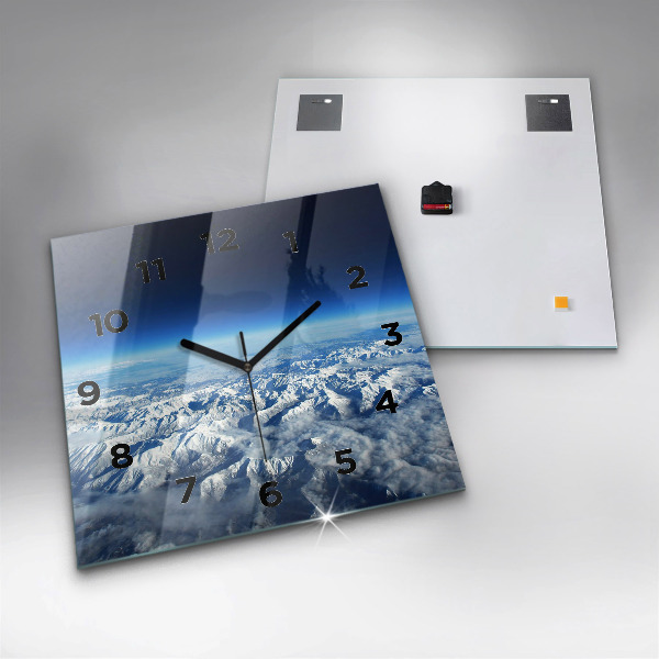 Square wall clock Landscape Mountains Pyrenees