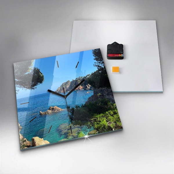 Square wall clock Costa Brava