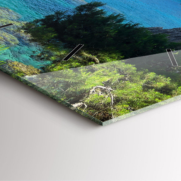 Square wall clock Costa Brava