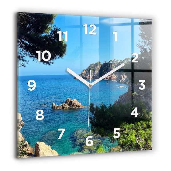 Square wall clock Costa Brava