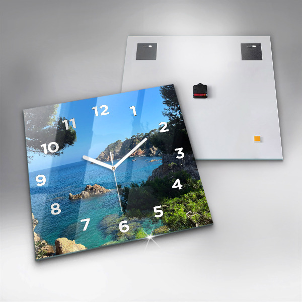 Square wall clock Costa Brava