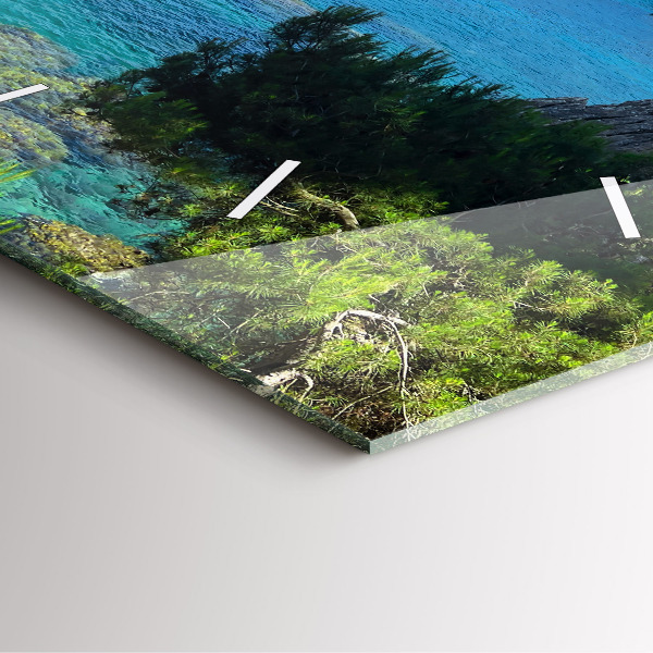 Square wall clock Costa Brava