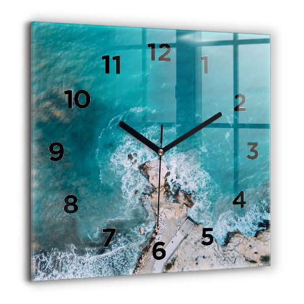 Square wall clock Fjords in Costa Blanca