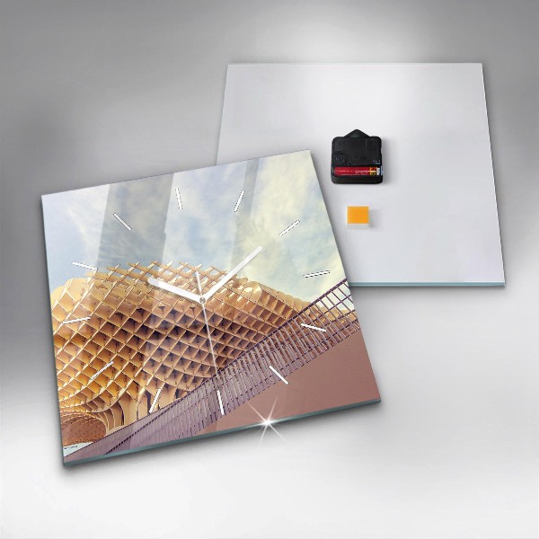 Square wall clock Viewpoint in Seville