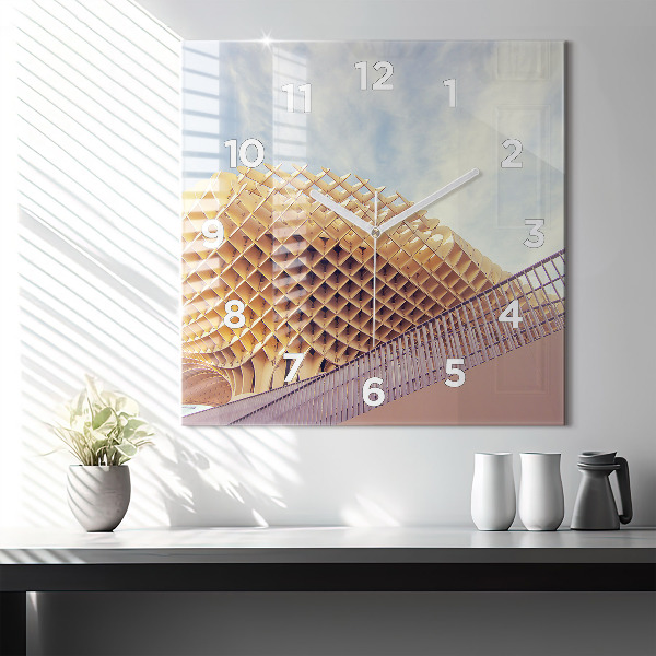 Square wall clock Viewpoint in Seville