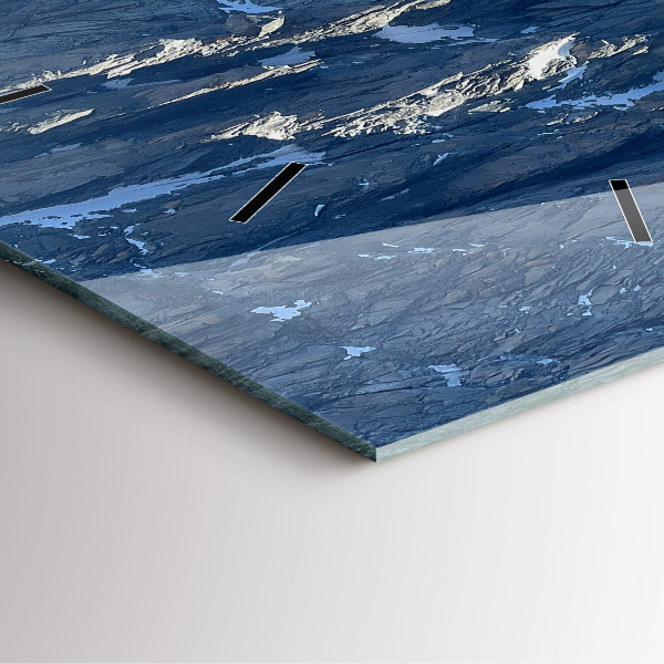 Square wall clock Alps Mountains in Winter