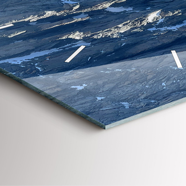 Square wall clock Alps Mountains in Winter