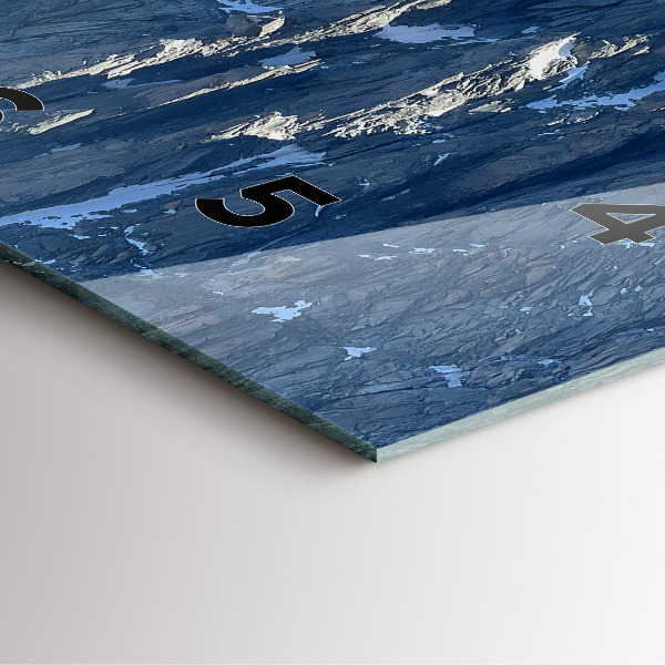 Square wall clock Alps Mountains in Winter