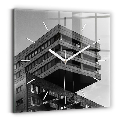 Square wall clock Architecture in Amsterdam