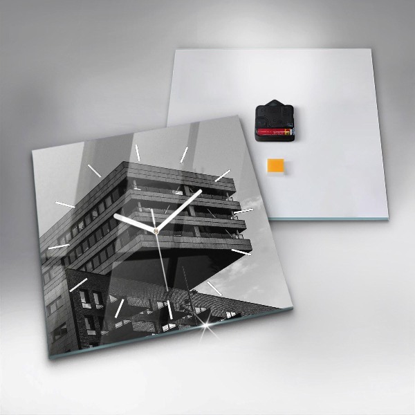 Square wall clock Architecture in Amsterdam