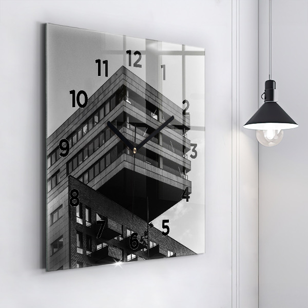 Square wall clock Architecture in Amsterdam