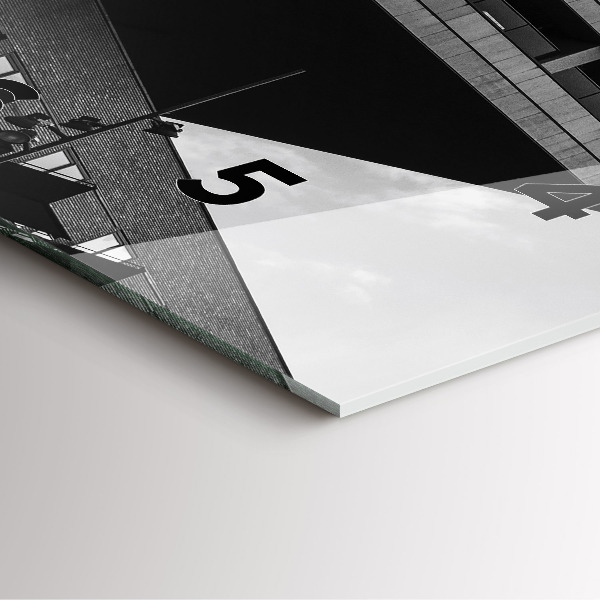 Square wall clock Architecture in Amsterdam