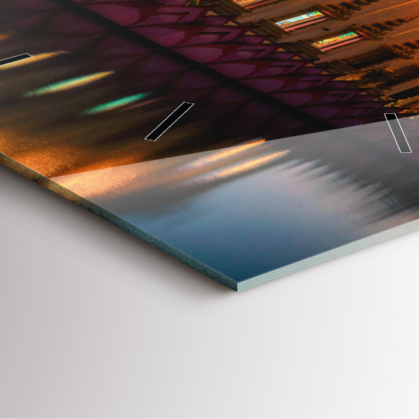 Square wall clock Temple in Bangkok