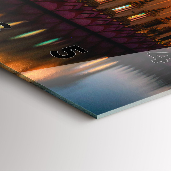 Square wall clock Temple in Bangkok