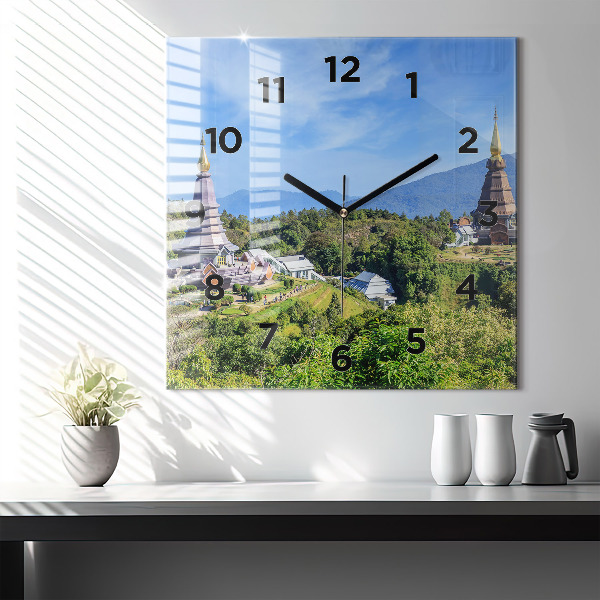 Square wall clock Chiang Mai National Park