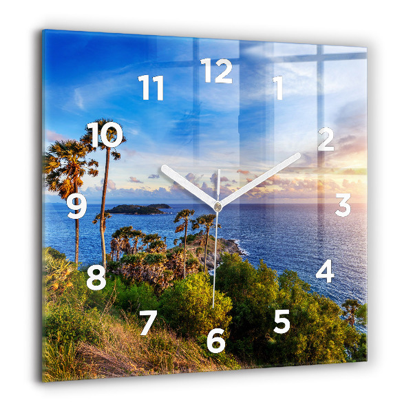 Square wall clock Phuket in Thailand