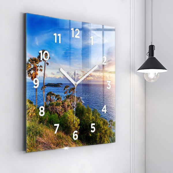 Square wall clock Phuket in Thailand