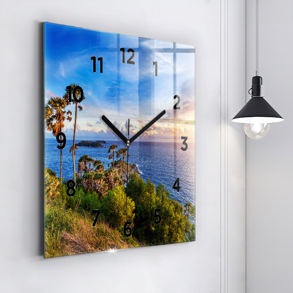 Square wall clock Phuket in Thailand