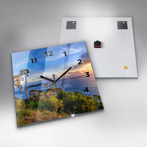 Square wall clock Phuket in Thailand