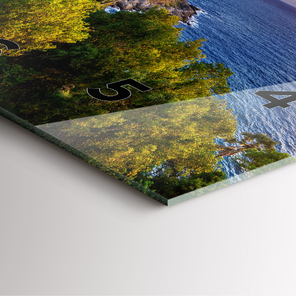 Square wall clock Phuket in Thailand