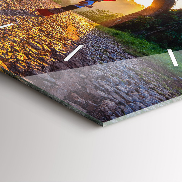 Square wall clock Surat Thani Park Thailand