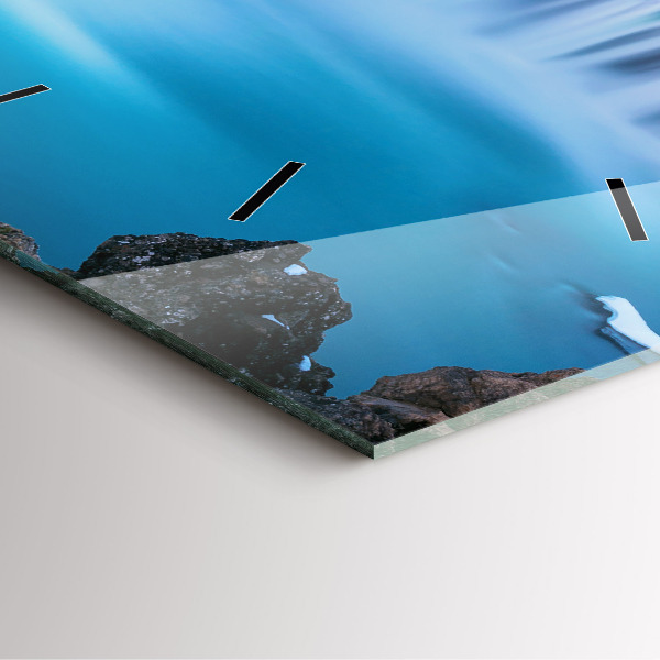 Square wall clock Godafoss Waterfall Iceland