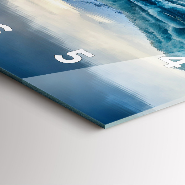 Square wall clock Lake Jokulsarlon Iceland